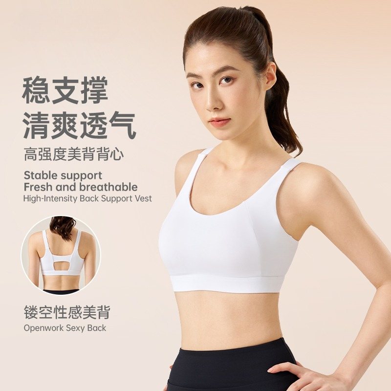 Push Up Bra Padded - 고정형 가슴 패드가 있는 스포츠 브라,