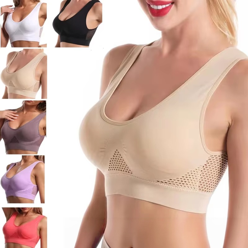 Seamless Underwear Women - 플러스 사이즈 여성용 스포츠 브라 1개,