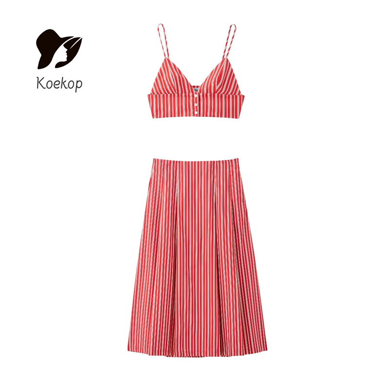 Strapless Bra Backless - Koekop 여성 패션 섹시한 줄무늬 홀터넥