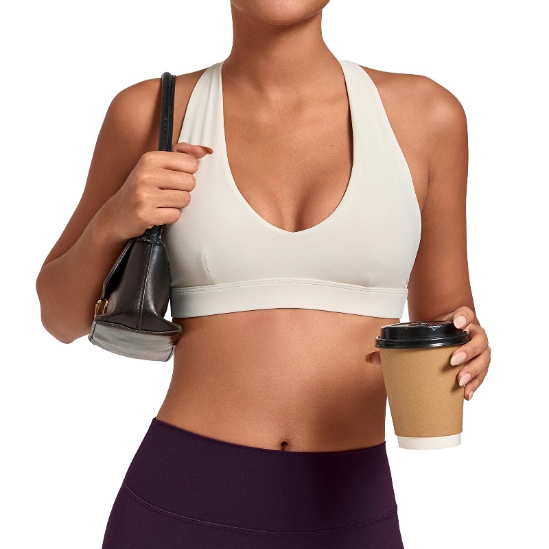 Sports Bra High Impact - 심리스 여성용 짐 운동 스포츠 브라,
