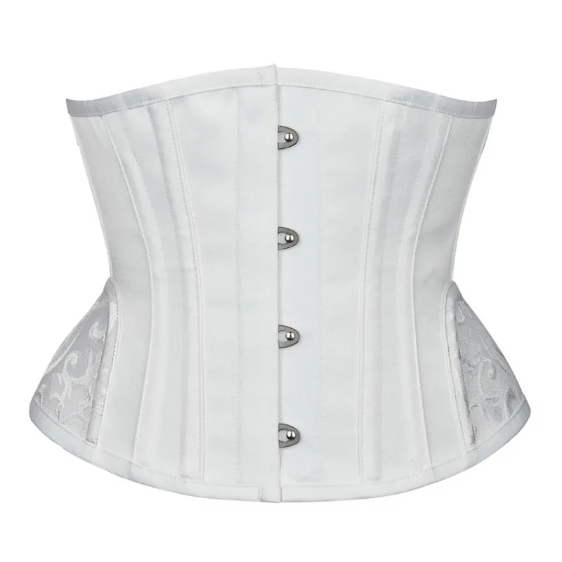 Corset Waist Cinch - 여성용 나선형 강철 뼈 언더버스트 코르셋,