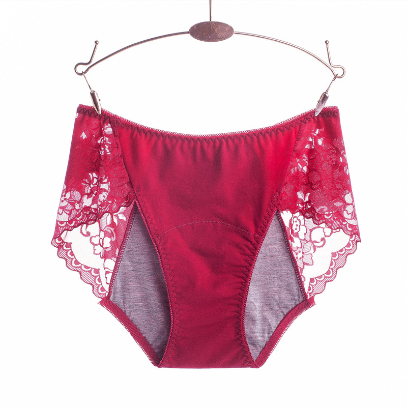Period Panty Absorbent - 3XL 대형 섹시한 레이스 소량의 생리적