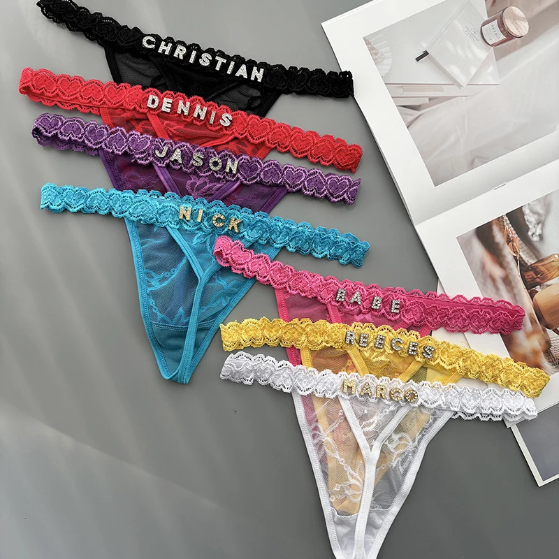 Thong Bikini Women - 성격 사용자 정의 끈 팬티 이름