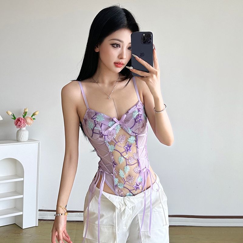 Cami Top Lace - 2026 여름 패션 신상 여성 우아한