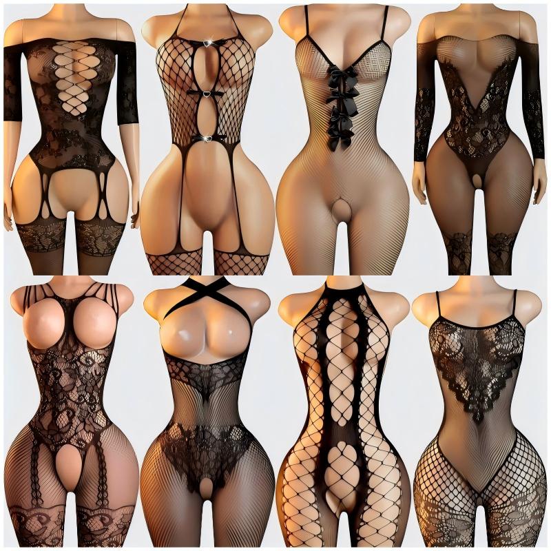 Bodystocking Fishnet - 여성을위한 섹시한 란제리 세트 에로틱 한