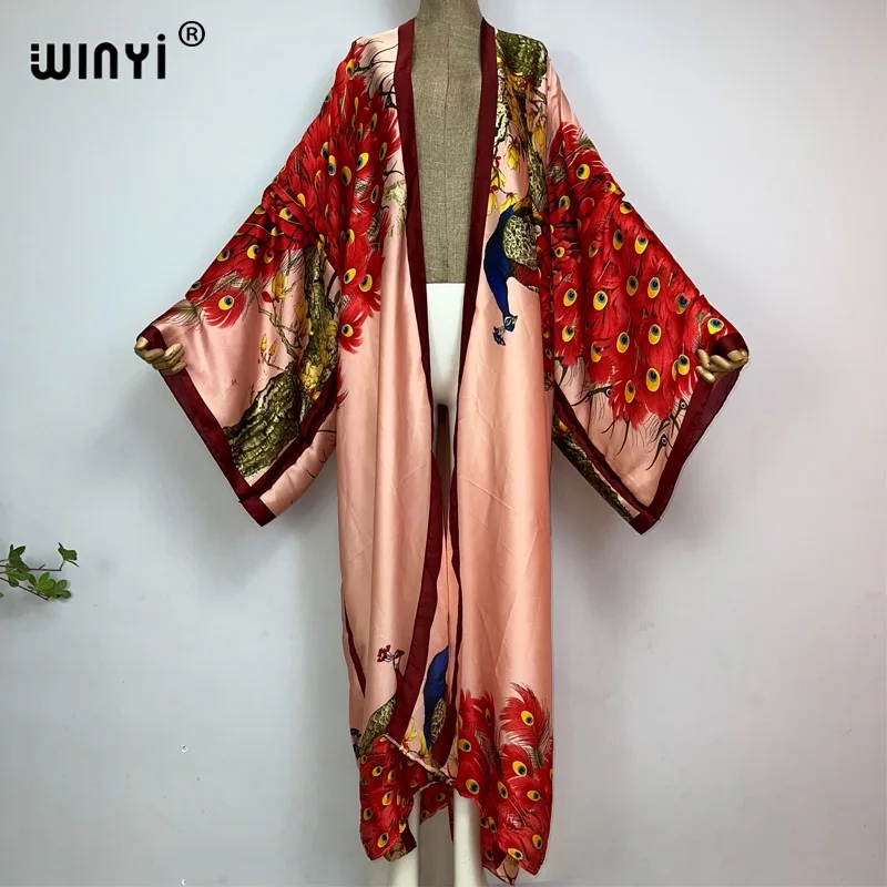 Robe Silk Women - WINYI 2022 여름 여성용 카디건 스티치