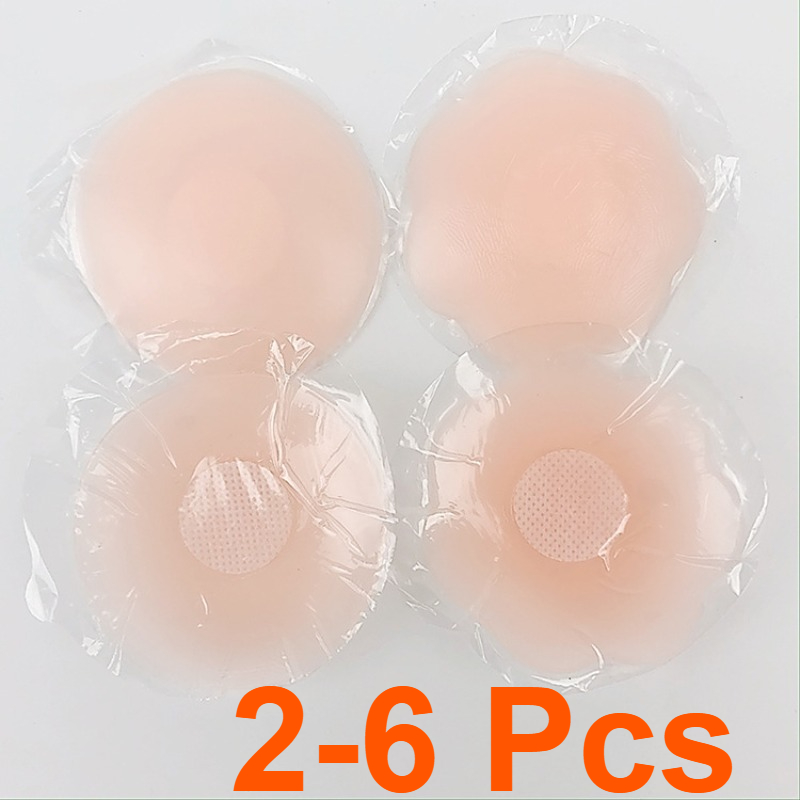Nipple Cover Pasties - 2-6Pcs 여성 실리콘 젖꼭지 커버 재사용