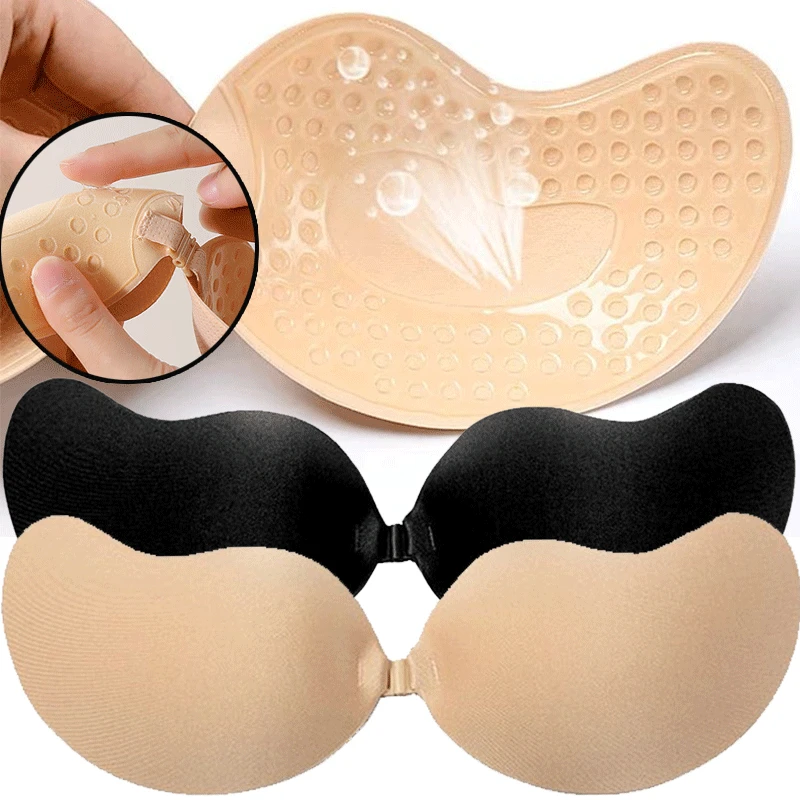 Silicone Bra Adhesive - 재사용 가능한 접착식 니플 커버 A-D컵,