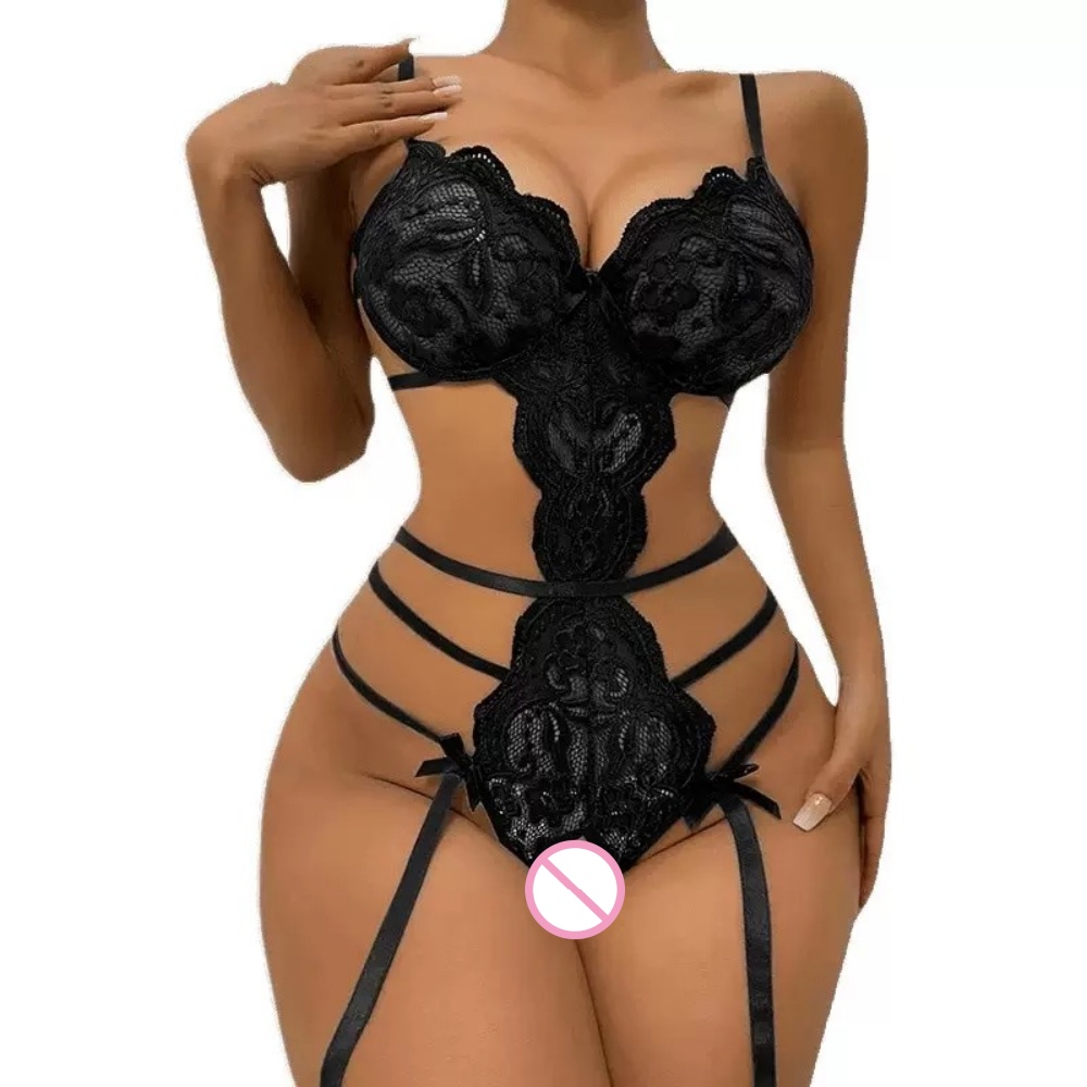 섹시한 레이스 오픈 크로치 테디 바디수트 (가터 스트랩 - Lace Teddy Lingerie 리뷰 및 가격