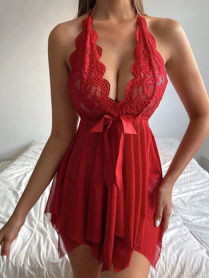 여성용 섹시 란제리, 투명 포르노 의류, 베이비돌 레이 - Lace Teddy Lingerie 리뷰 및 가격