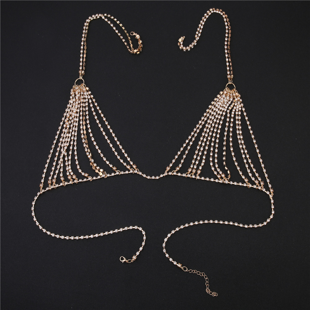 럭셔리 하트 크리스탈 비키니 바디 체인 하네스 여성용, - Thong Bikini Women 리뷰 및 가격