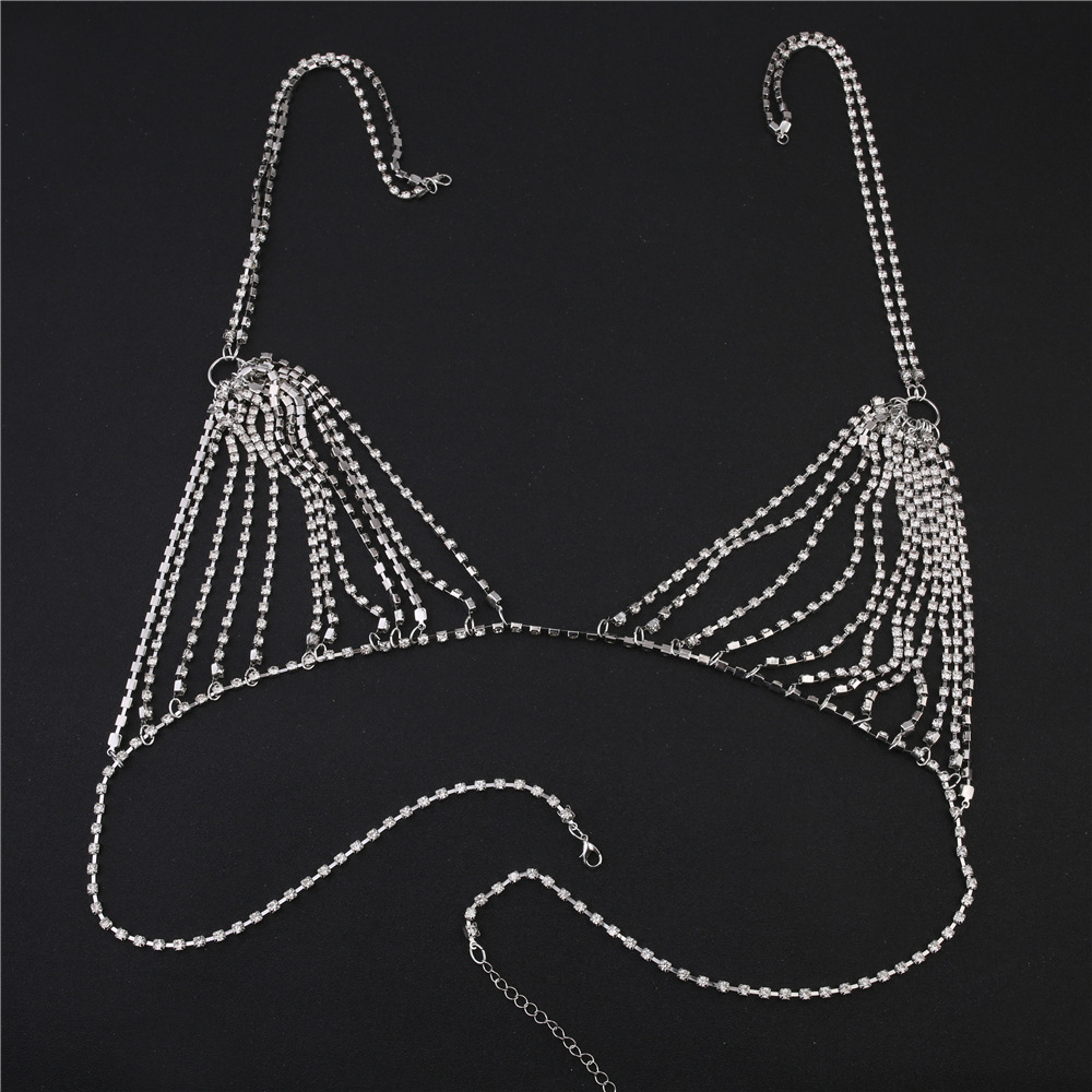 럭셔리 하트 크리스탈 비키니 바디 체인 하네스 여성용, - Thong Bikini Women 리뷰 및 가격