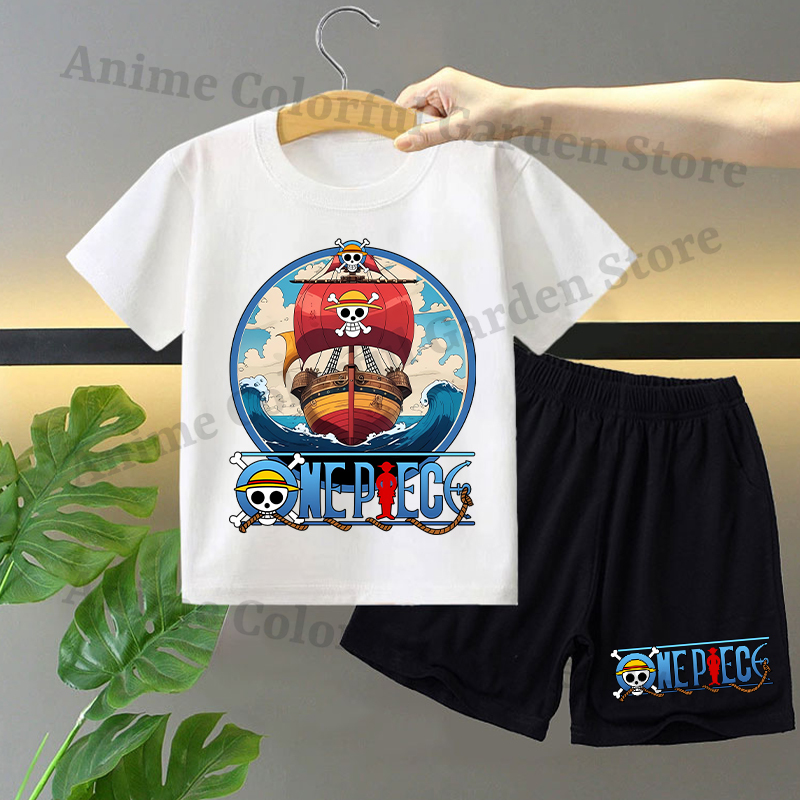 원피스 2pcs 어린이를위한 반팔 반바지 세트 애니메이 - Boyshort Underwear 리뷰 및 가격