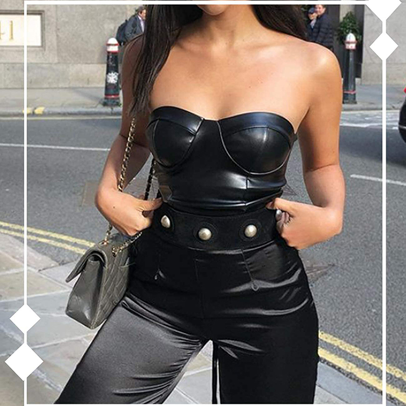 여성 가죽 코르셋 뷔스티에 란제리 자르기 탑 고딕 브래 - Corset Waist Cinch 리뷰 및 가격