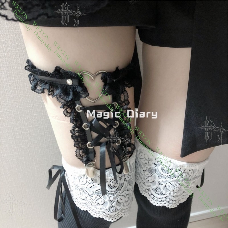 지라이 케이 피규어 리본 버클 레이스 하트 바인딩 스트 - Garter Belt Set 리뷰 및 가격