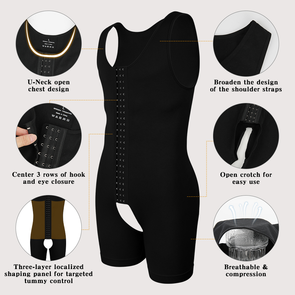 남성용 압박 보정 속옷, 복부 컨트롤 풀 바디 쉐이퍼  - Shapewear Bodysuit Firm 리뷰 및 가격