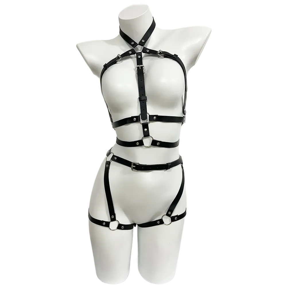 여성용 하네스 Pu 가죽 다리 여성 섹시한 속박 다리  - Garter Belt Set 리뷰 및 가격