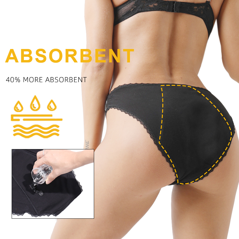대나무 소재 편안한 여성용 생리팬티 4중 방수 흡수 생 - Period Panty Absorbent 리뷰 및 가격