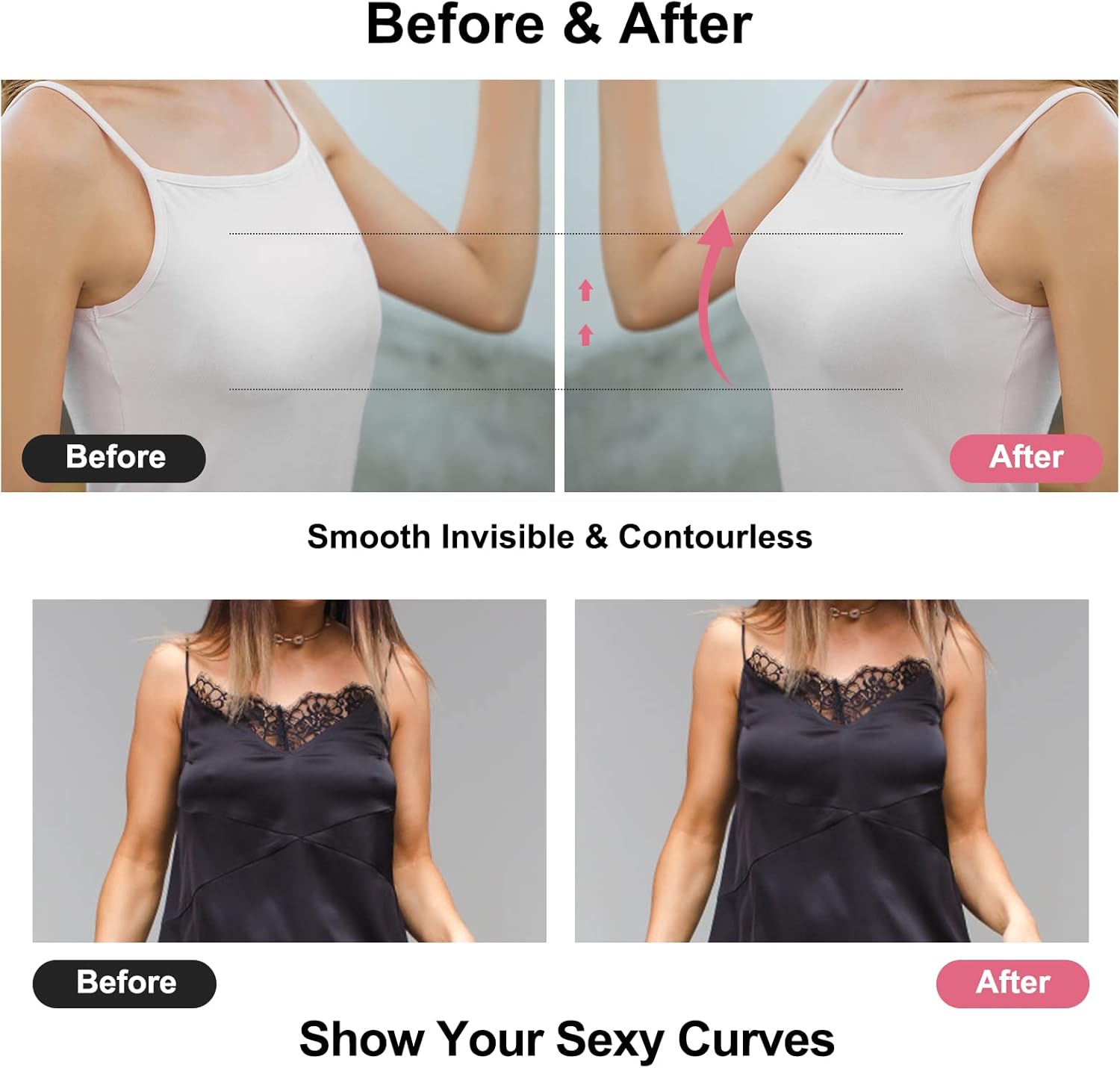 스티키 브라 푸쉬업 접착식 브라 여성용 누브라 실리콘  - Silicone Bra Adhesive 리뷰 및 가격