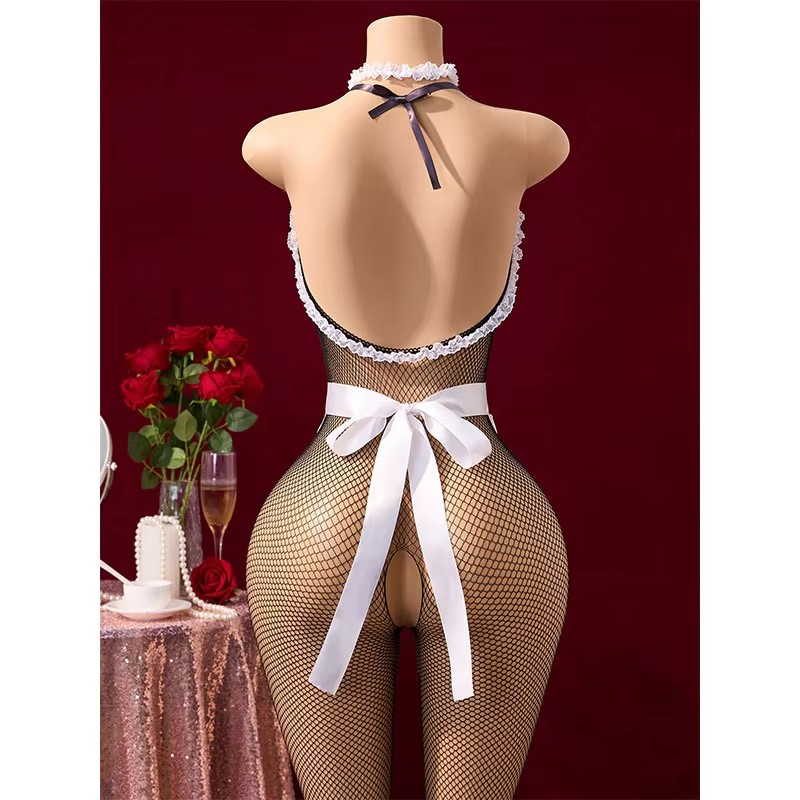 에로틱 코스튬 롤플레잉 하녀 베이비돌 드레스 로리타 코 - Bodystocking Fishnet 리뷰 및 가격