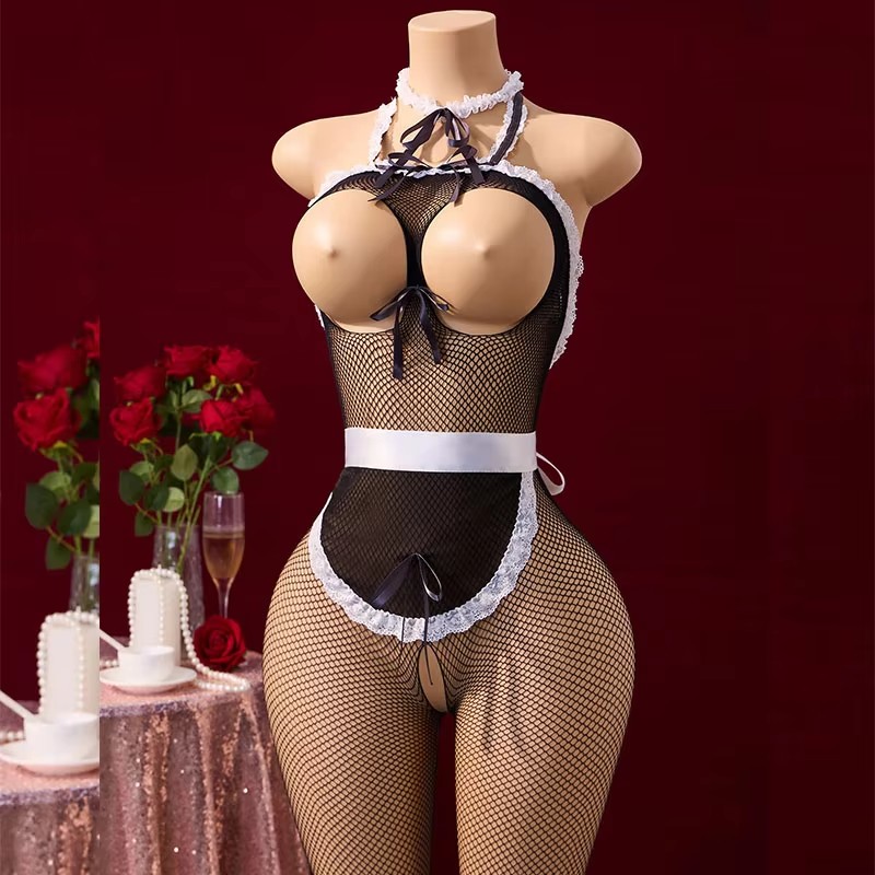 에로틱 코스튬 롤플레잉 하녀 베이비돌 드레스 로리타 코 - Bodystocking Fishnet 리뷰 및 가격