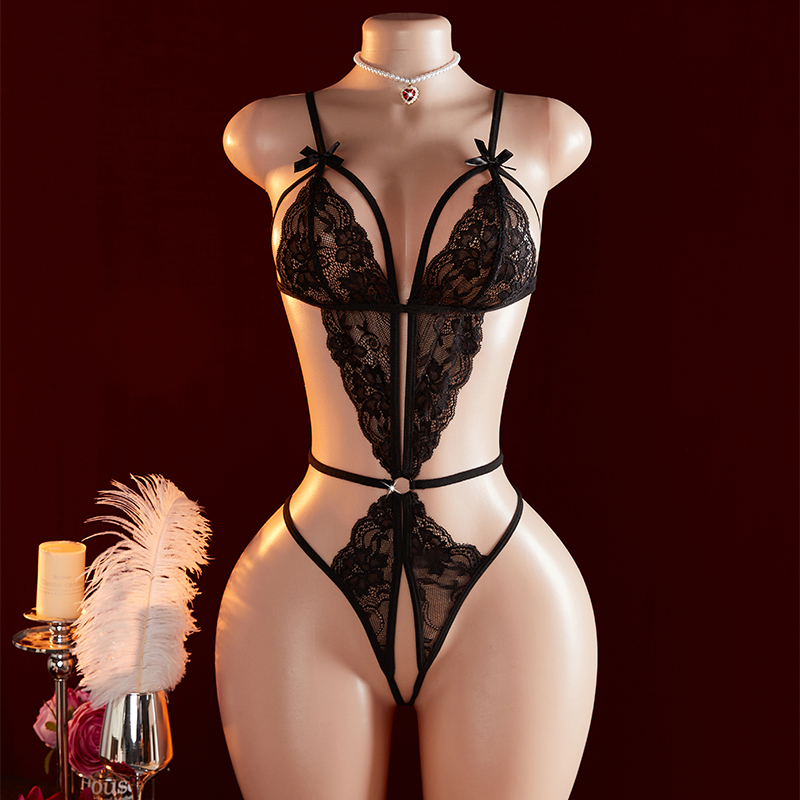 투명 섹시한 원피스 중공 블랙 레이스 란제리 이국적인  - Lace Teddy Lingerie 리뷰 및 가격
