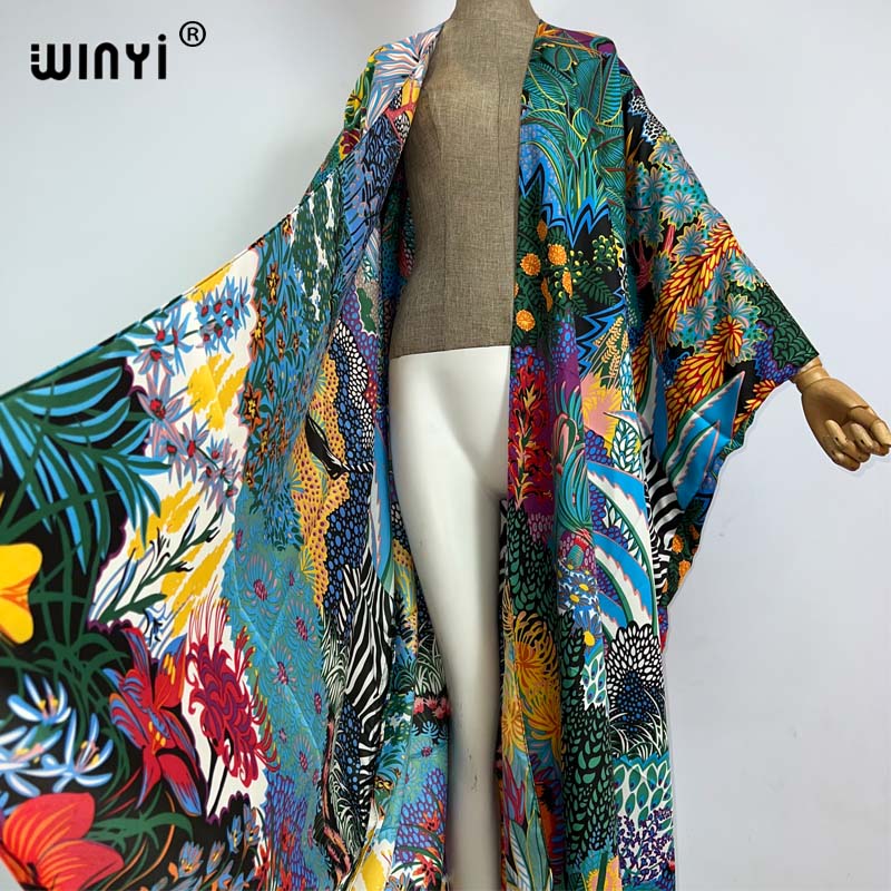 WINYI 아프리카 중동 기모노 여성용 가디건 스티치  - Robe Silk Women 리뷰 및 가격