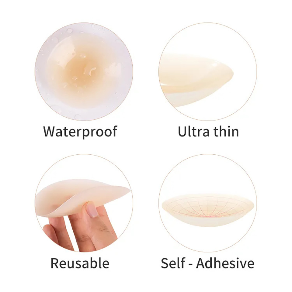 재사용 가능한 실리콘 접착식 니플 커버, 보이지 않는  - Silicone Bra Adhesive 리뷰 및 가격