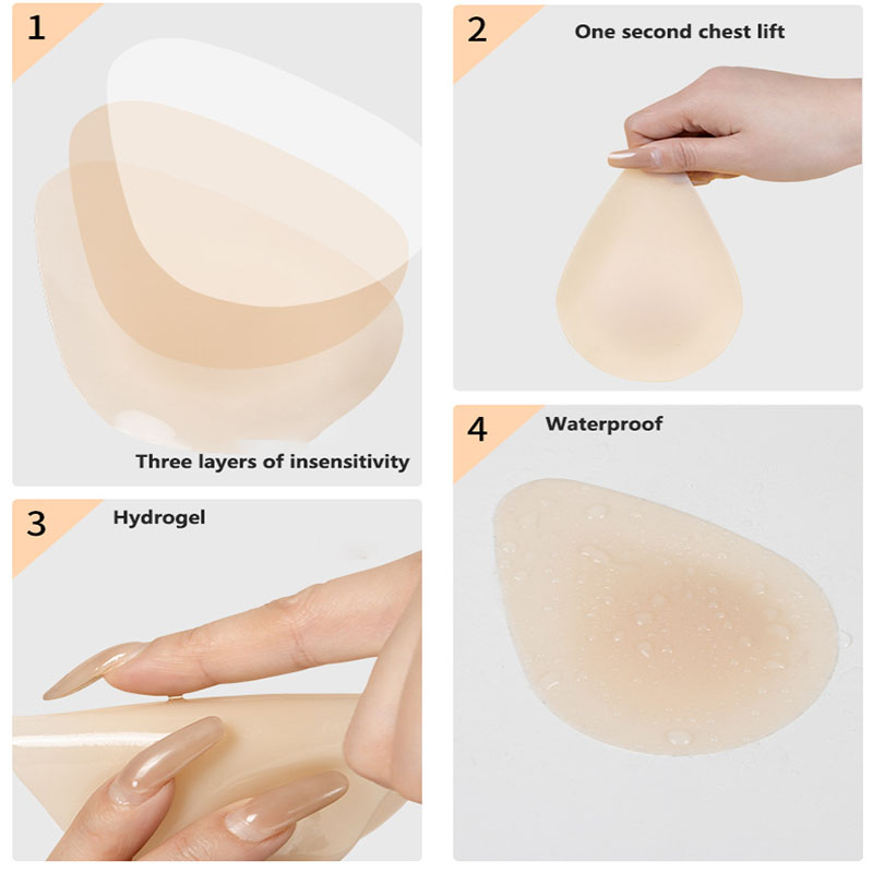 물방울 모양 투명 브라 실리콘 니플 커버 브라 패드 스 - Push Up Bra Padded 리뷰 및 가격