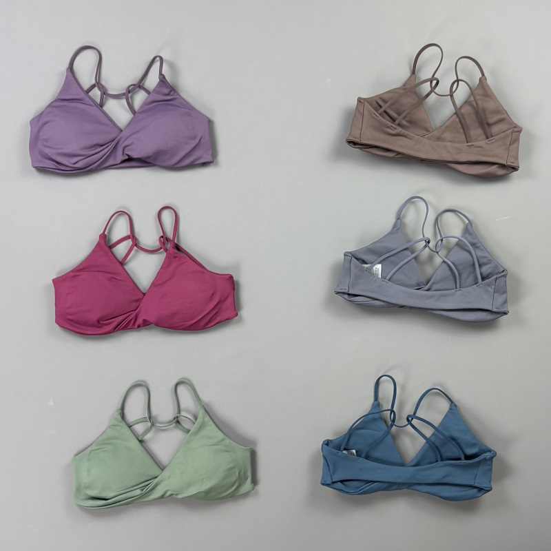 비전 여성 스포츠 브라 V넥 트위스트 프론트 얇은 스트 - Sports Bra High Impact 리뷰 및 가격
