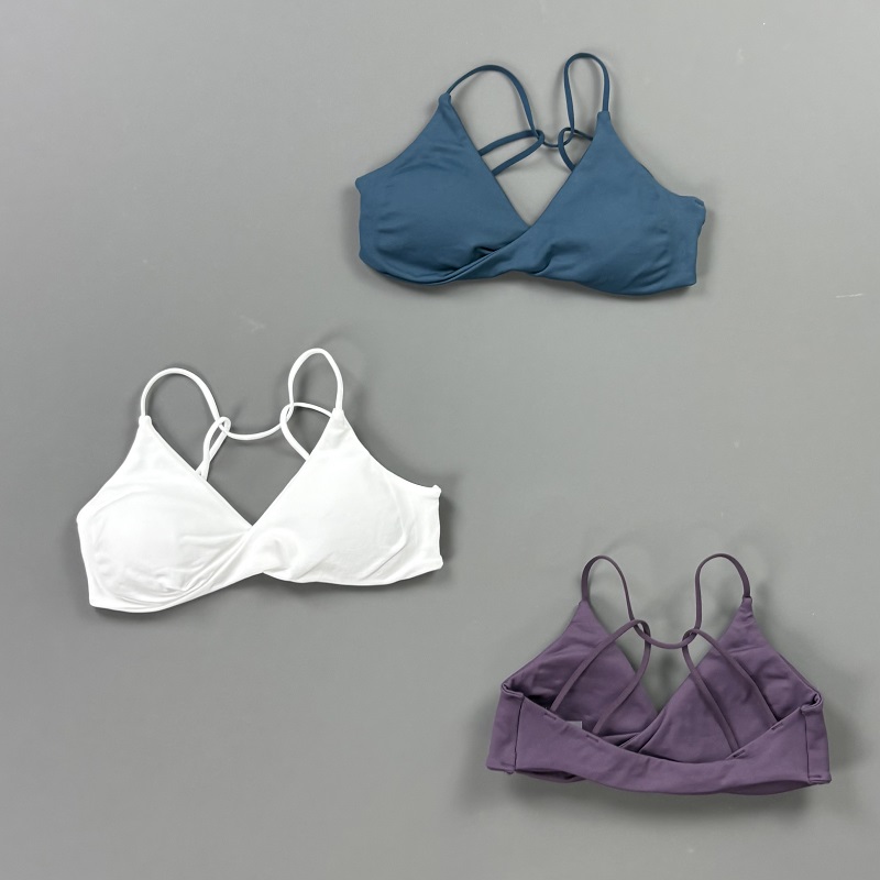 비전 여성 스포츠 브라 V넥 트위스트 프론트 얇은 스트 - Sports Bra High Impact 리뷰 및 가격