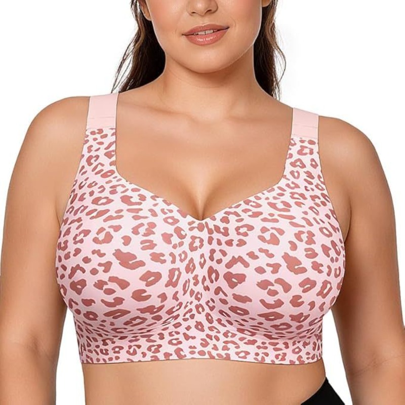 레오파드 젤리 브라 노 언더와이어 푸쉬업 무선 브라 심 - Push Up Bra Padded 리뷰 및 가격