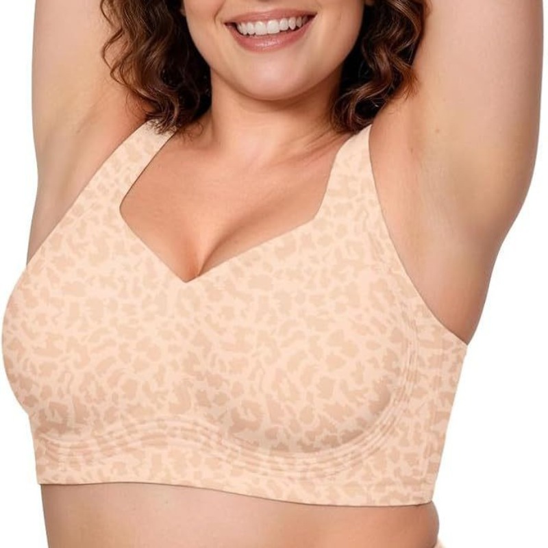 레오파드 젤리 브라 노 언더와이어 푸쉬업 무선 브라 심 - Push Up Bra Padded 리뷰 및 가격