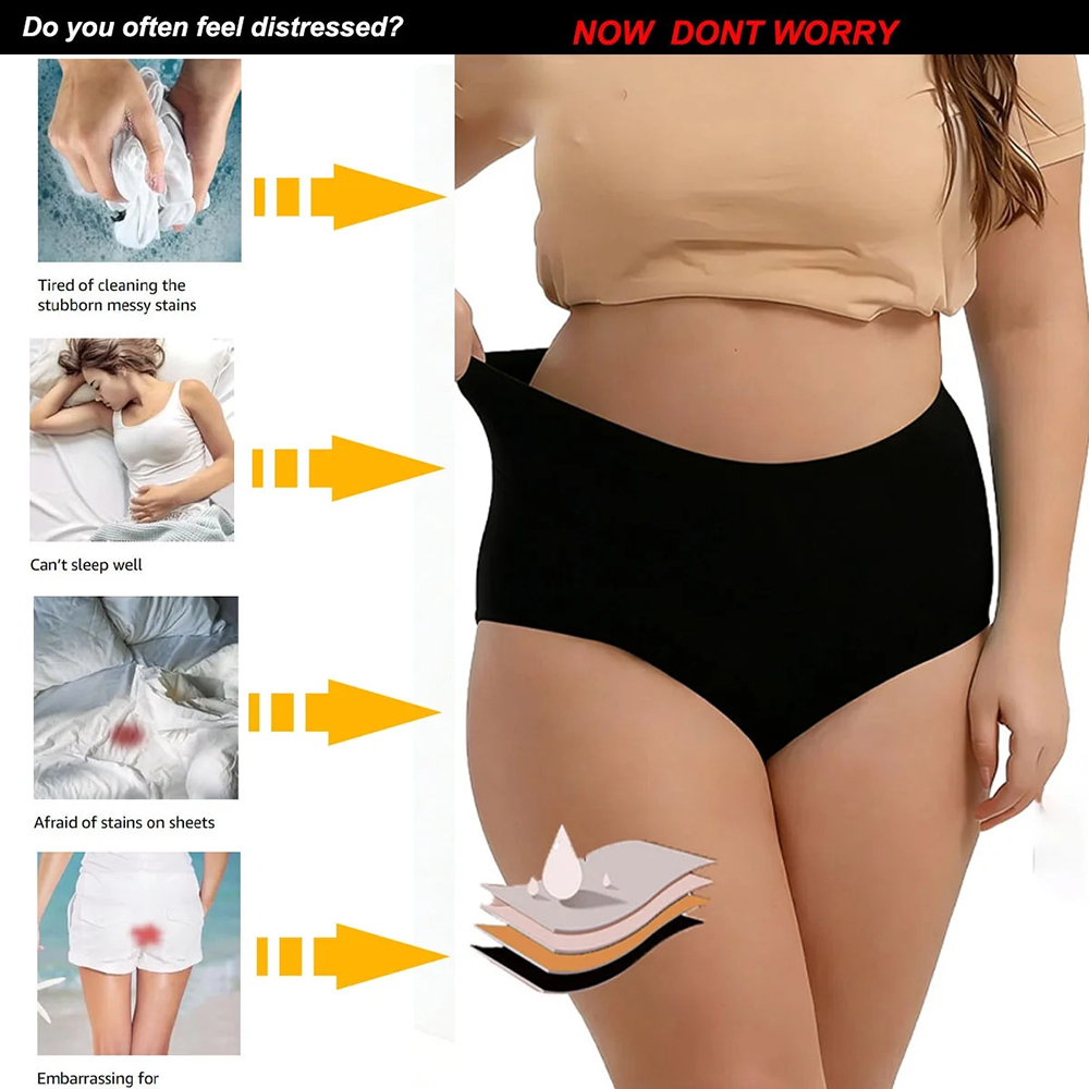 흡수성 생리팬티, 새지 않는 생리팬티, 면 소재 보호  - Period Panty Absorbent 리뷰 및 가격