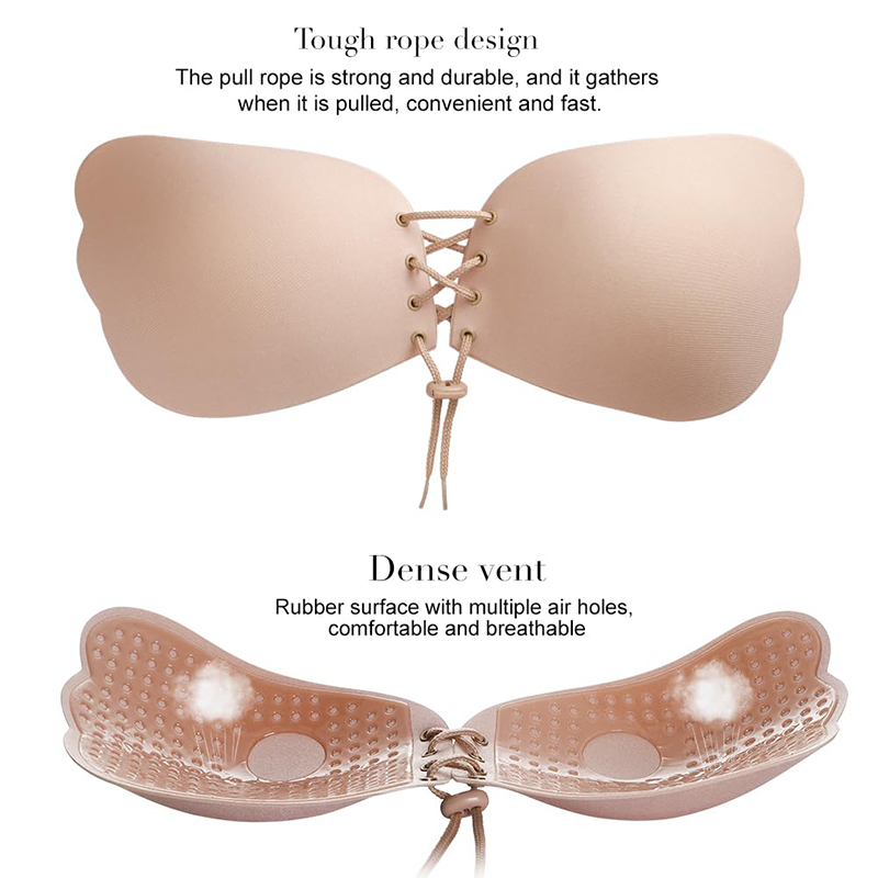 1/2 쌍 여성 여름 백리스 스트랩리스 브라 푸쉬업 접 - Push Up Bra Padded 리뷰 및 가격