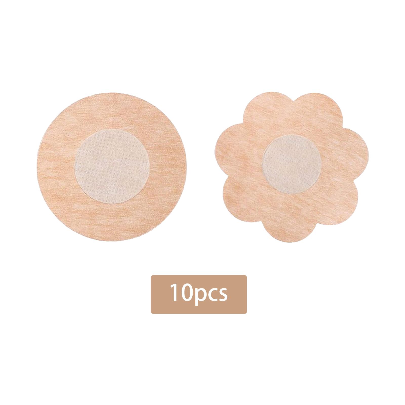 10개입 가슴 패스티 꽃 모양 투명 백리스 일회용 부직 - Nipple Cover Pasties 리뷰 및 가격