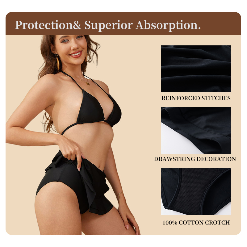 십대 생리 기간용 수영복 스커트 여성 생리 수영복 산후 - Period Panty Absorbent 리뷰 및 가격