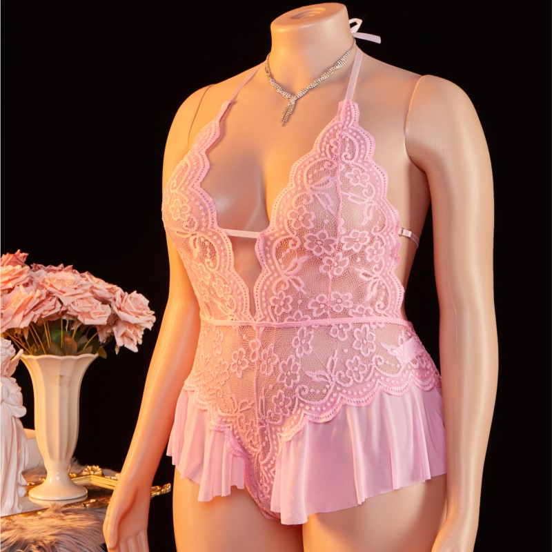 플러스 사이즈 1XL-4XL 테디 시스루 섹시 란제리  - Lace Teddy Lingerie 리뷰 및 가격