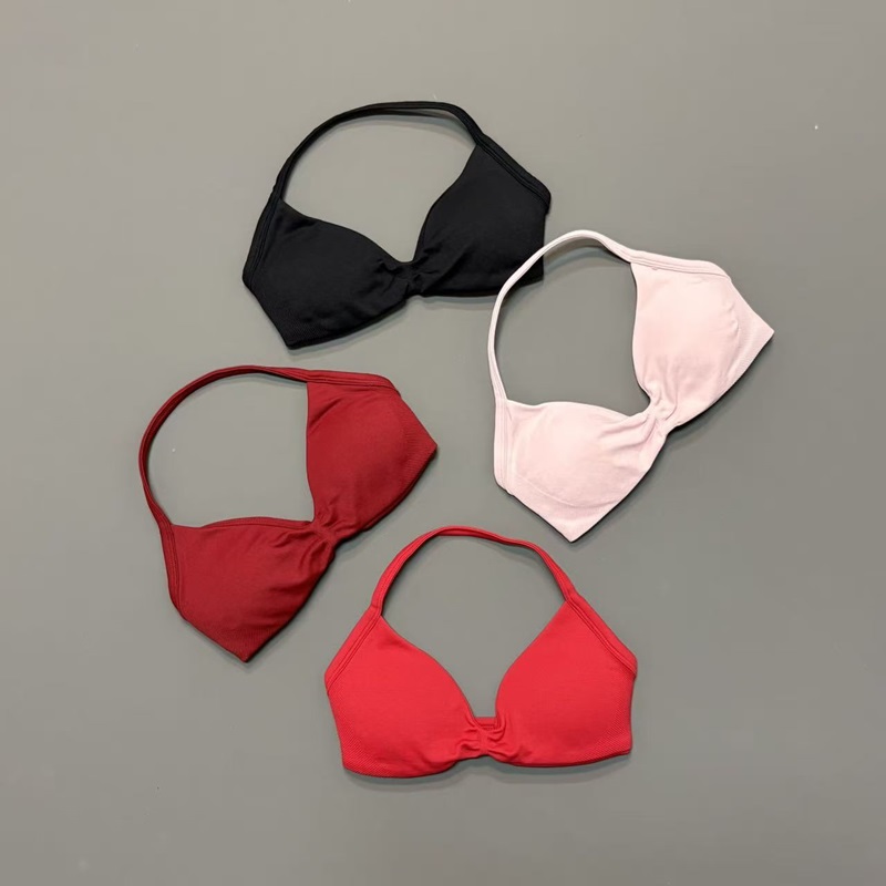 여성용 홀터 스포츠 브라 V넥 패드 내장 요가 브라 탈 - Sports Bra High Impact 리뷰 및 가격