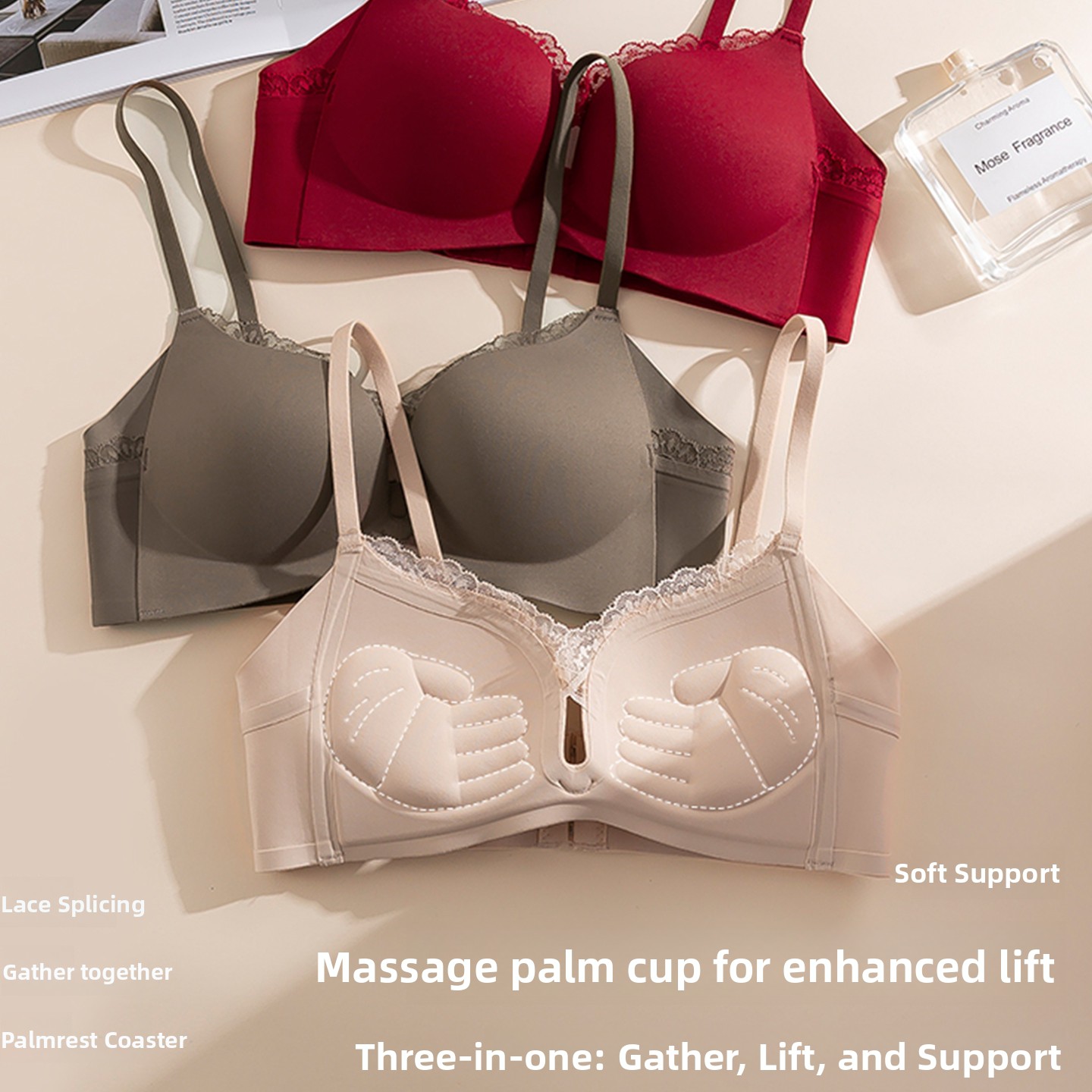 퓨어 쿠클릿 레이스 팜컵 스몰 체스트 게더드 언더웨어  - Seamless Underwear Women 리뷰 및 가격