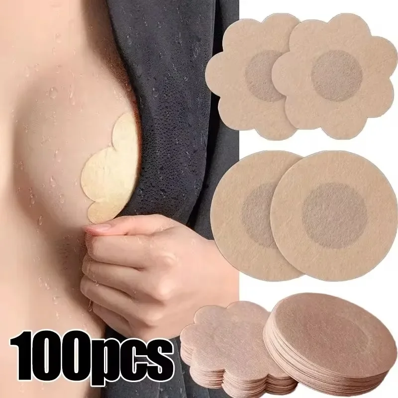 여성용 젖꼭지 커버, 자체 접착 리프트 업 가슴 꽃잎, - Silicone Bra Adhesive 리뷰 및 가격