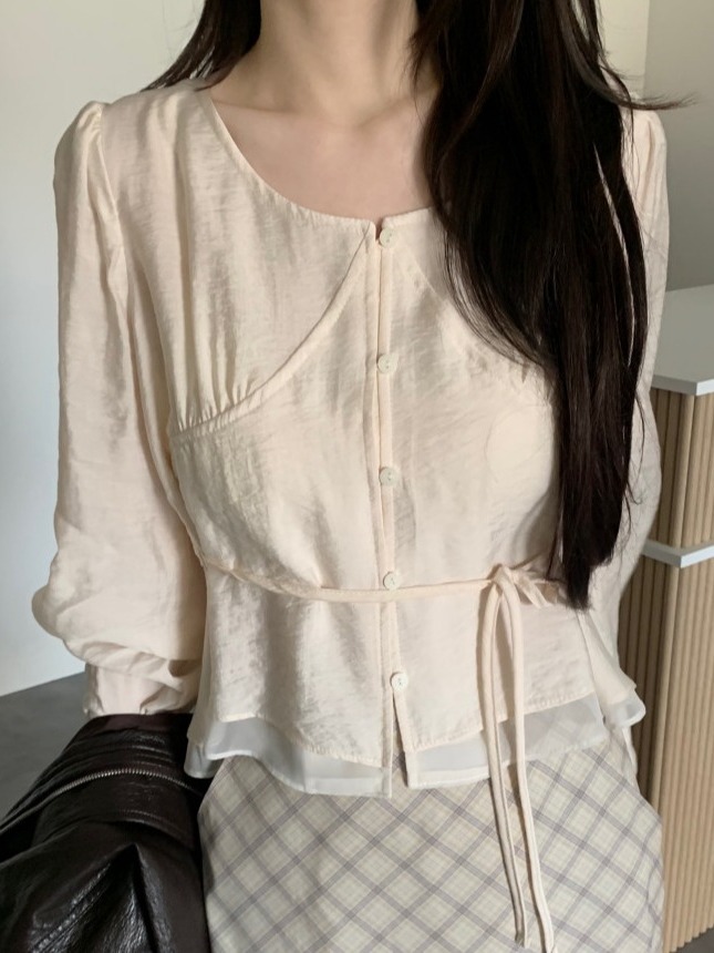2026년 봄 여성용 시크 버블 슬리브 셔츠 허리 조절 - Corset Waist Cinch 리뷰 및 가격