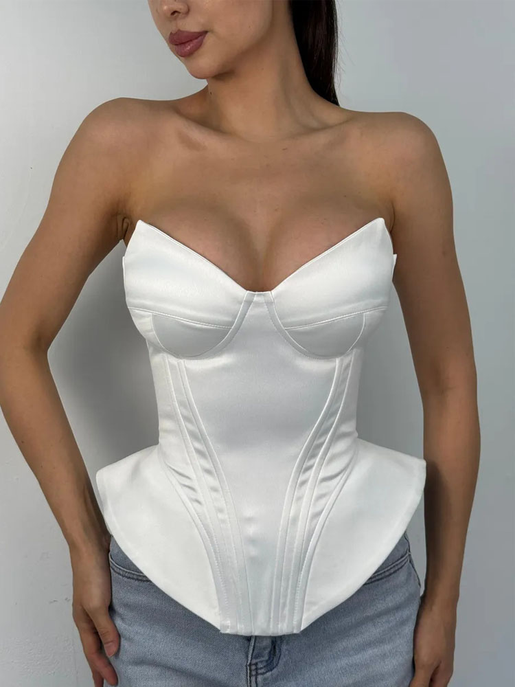 BKQU 섹시한 피쉬본 스트랩리스 코르셋 탑 여성용 허 - Corset Waist Cinch 리뷰 및 가격