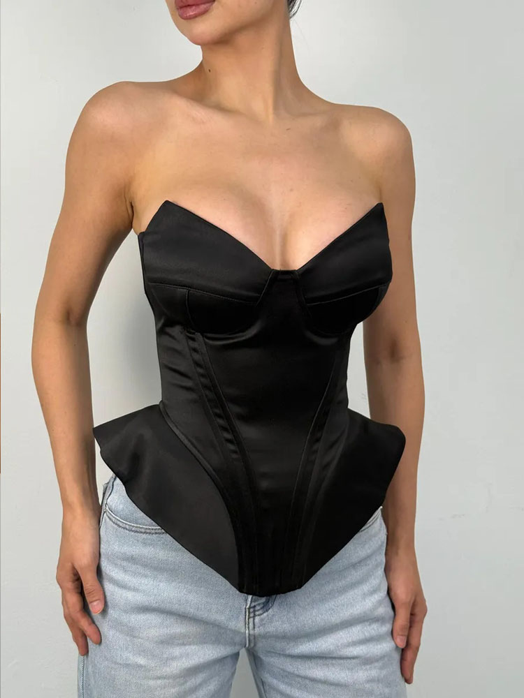 BKQU 섹시한 피쉬본 스트랩리스 코르셋 탑 여성용 허 - Corset Waist Cinch 리뷰 및 가격